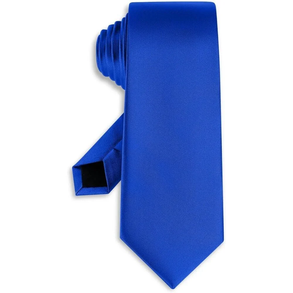Men's Blue Solid Pure Color Formal 3.15